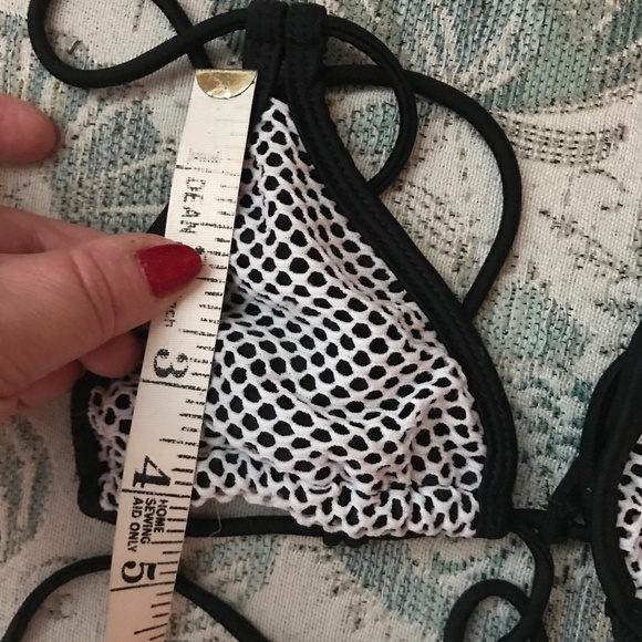 Micro Bikini Top with front tie - Size Large (fits small) - Picture 4 of 6